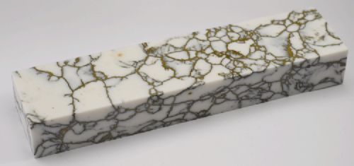 White With Gold Matrix Tru-Stone Block - 0.86